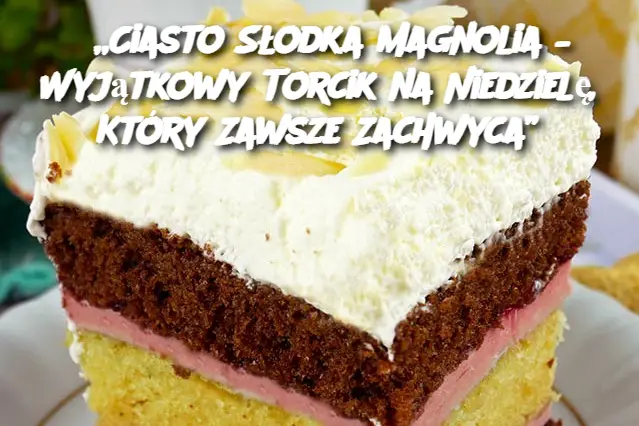 „Ciasto Słodka Magnolia – Wyjątkowy Torcik na Niedzielę, Który Zawsze Zachwyca”