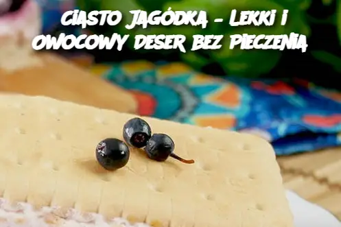 Ciasto Jagódka – Lekki i Owocowy Deser bez Pieczenia