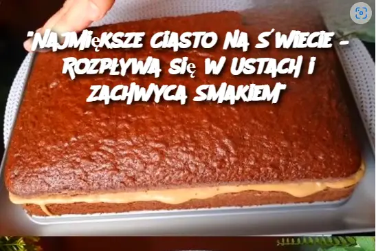 "Najmiększe Ciasto na Świecie – Rozpływa się w Ustach i Zachwyca Smakiem"